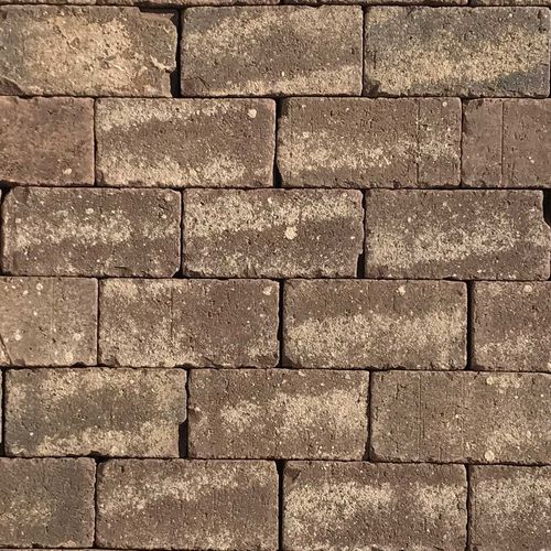 Tonpflasterstein - RUMBLED BLUFFS - PINE HALL BRICK - für Außenbereich / für den Innenraum / Antikoptik