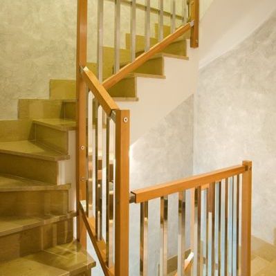 Holzgeländer - MA12 - PIRBA - Edelstahl / für den Innenraum / für Treppen