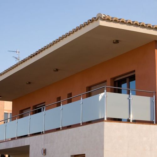Edelstahlgeländer - MD. OPAC - PIRBA - Glasplatten / für Außenbereich / für Balkon