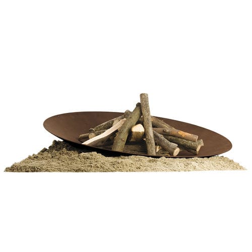 Garten-Feuerstelle / Holz - Discolo - Ak47 Design - galvanisiertem Stahl / Cortenstahl / rund
