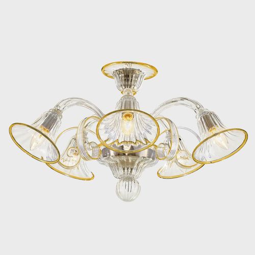 Klassische Deckenleuchte - ERMES - Sogni di Cristallo - Muranoglas / LED / handgefertigt