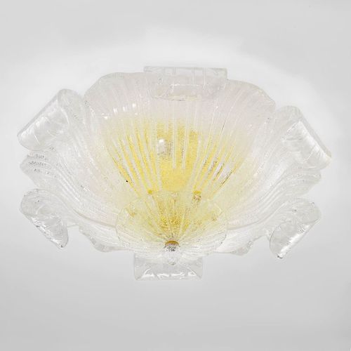 Klassische Deckenleuchte - TARTARUGA - Sogni di Cristallo - geblasenes Glas / Muranoglas / mit Glühlampe