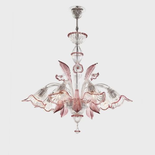 Klassischer Kronleuchter - AFRODITE - Sogni di Cristallo - geblasenes Glas / 3 Glühbirnen / 5 Glühbirnen