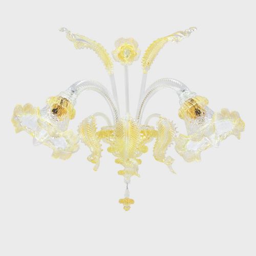 Klassische Wandleuchte - GOLD ATENA  - Sogni di Cristallo - für den Innenraum / geblasenes Glas / Muranoglas