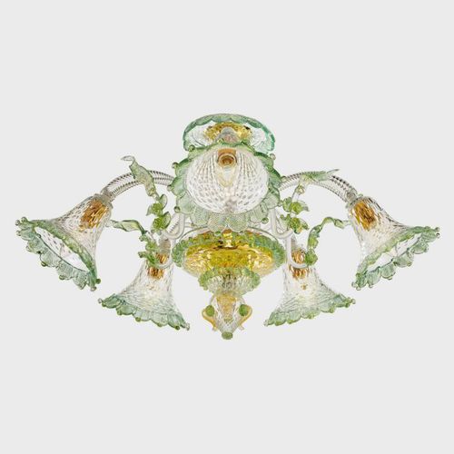Klassische Deckenleuchte - APOLLO DEI DOGI - Sogni di Cristallo - Muranoglas / LED / handgefertigt