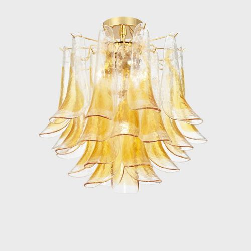 Klassische Deckenleuchte - FIORDALISO - Sogni di Cristallo - geblasenes Glas / Muranoglas / LED