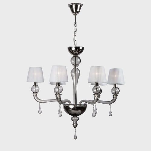 Moderner Kronleuchter - GRACEFUL  - Sogni di Cristallo - Muranoglas / geblasenes Glas / Stoff