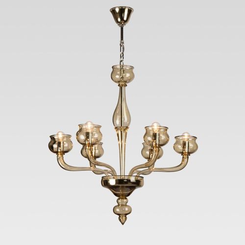 Moderner Kronleuchter - OPERA - Sogni di Cristallo - Muranoglas / 6 Glühbirnen / 8 Glühbirnen