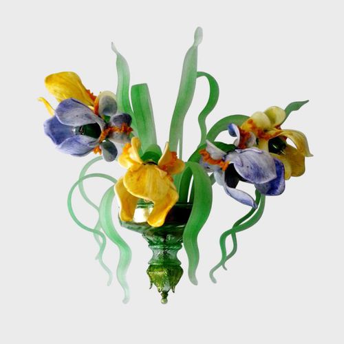 Klassische Wandleuchte - IRIS  - Sogni di Cristallo - für den Innenraum / geblasenes Glas / Muranoglas