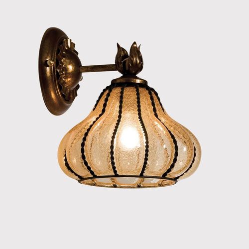 Wandleuchte / venezianischer Stil - ONDA - Sogni di Cristallo - für den Innenraum / Metall / geblasenes Glas