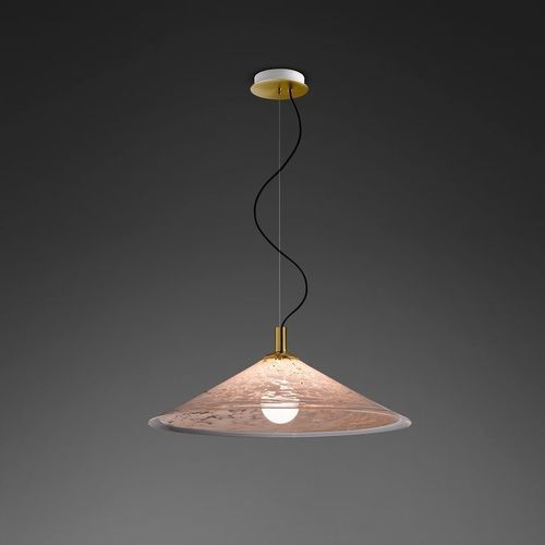 Hängelampe - DOULI #2 - Sogni di Cristallo - geblasenes Glas / modern / mit Kabel