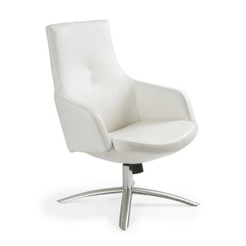 Moderner Sessel - JOY - Conform - Leder / Stoff / Metall