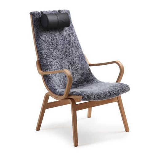 Moderner Sessel - LIFE - Conform - Leder / Stoff / Eiche