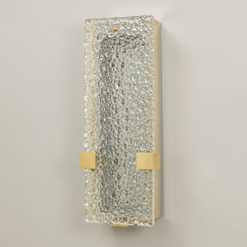 Moderne Wandleuchte - THORNTON - VAUGHAN - Messing / Glas / rechteckig