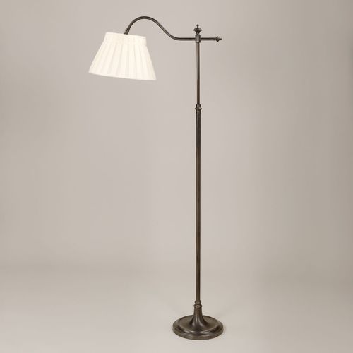 Stehleuchte - MELROSE SWAN NECK - VAUGHAN - Messing / Bronze / Seide