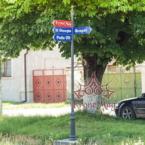 Bodenstehendes Schild - VILLA-INDICO-4 - KRONEMAG MILLENIUM srl - Stahl / Gusseisen / zur Orientierung