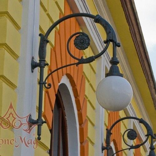 Klassische Wandleuchte - ME143L.GLOBE400 - KRONEMAG MILLENIUM srl - für Außenbereich / Gusseisen / sphärisch