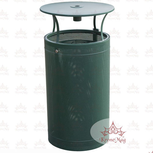 Park-Abfallbehälter - URBAN 10-CSP - KRONEMAG MILLENIUM srl - Metall / mit integriertem Aschenbecher / mit Deckel