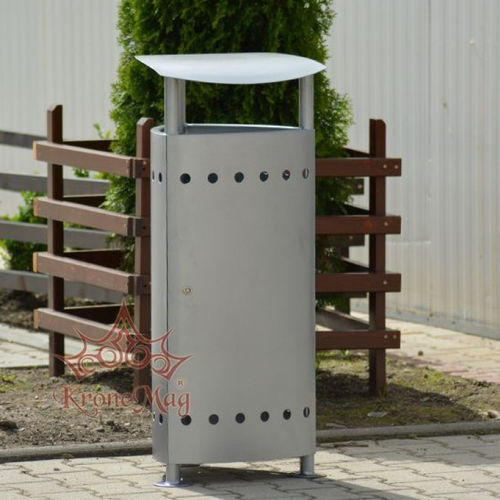 Park-Abfallbehälter - URBAN 16C - KRONEMAG MILLENIUM srl - galvanisiertem Stahl / mit Deckel / für Außenbereich