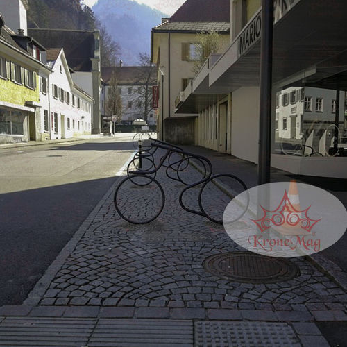 Bodenstehender Fahrradständer - BICYCLE-2 - KRONEMAG MILLENIUM srl - originelles Design / für öffentliche Bereiche / für städtische Bereiche