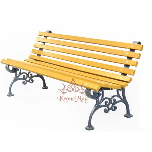 Traditionelle Gartenbank - ANVERS - KRONEMAG MILLENIUM srl - Holz / Gusseisen / mit Rückenlehne