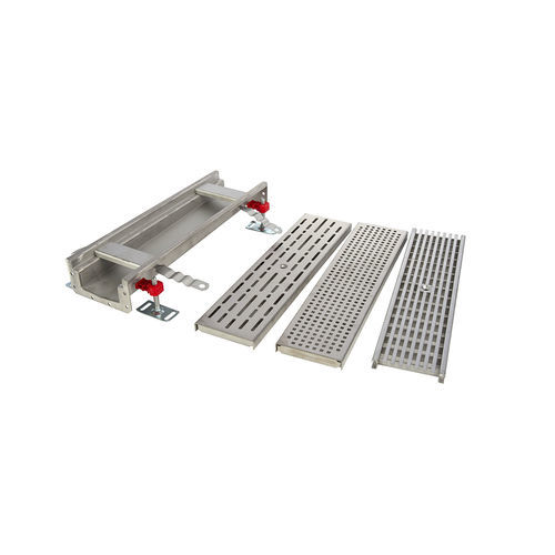 Edelstahl-Duschablaufrinne - MODULAR 125 - ACO Building Drainage - Gitter