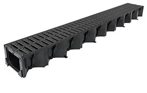 Gitter-Abflussrinne - HexDrain - ACO Building Drainage - Polypropylen / galvanisiertem Stahlgitter / für öffentliche Bereiche
