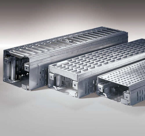 Gitter-Abflussrinne - FREEDECK - ACO Building Drainage - Schlitz / galvanisiertem Stahlgitter / Edelstahlgitter