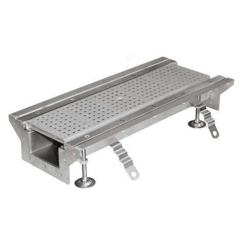 Gitter-Abflussrinne - AS201 - ACO Building Drainage - Schlitz / Edelstahl / für öffentliche Bereiche