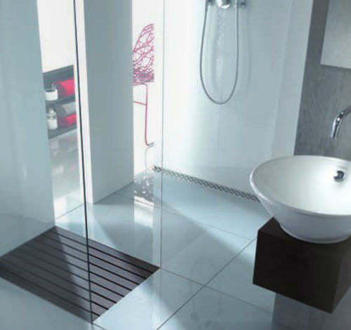 Edelstahl-Duschablaufrinne - SHOWER CHANNELS - ACO Building Drainage - modern