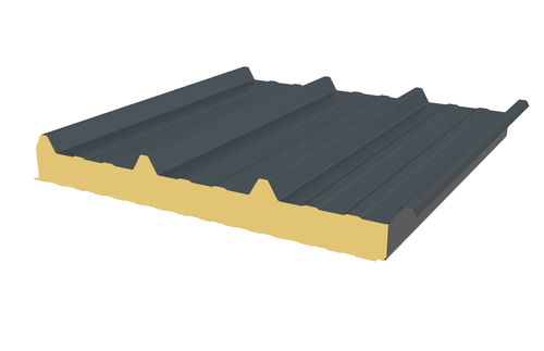 Sandwichpaneel für Abdeckung - JI ROOF EMB.D - Joris Ide - einseitig metallbeschichtet / Polyisocyanuratkern PIR