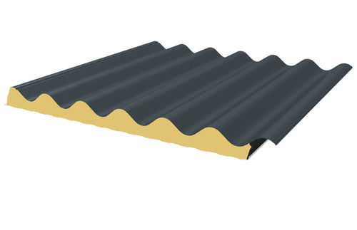 Sandwichpaneel für Dach - JI ONDUROOF PIR - Joris Ide - einseitig metallbeschichtet / Polyisocyanuratkern PIR