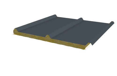 Sandwichpaneel für Dach - JI VULCASTEEL ROOF 37-500 - Joris Ide - einseitig metallbeschichtet / Steinwollekern