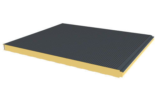 Sandwichpaneel für Fassadenverkleidung - JI WALL PIR MICRO - Joris Ide - einseitig metallbeschichtet / Polyisocyanuratkern PIR