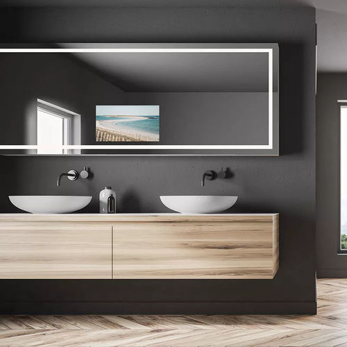 Wandmontierter TV-Spiegel - DTF-2702 - HYMAGE - modern / rechteckig / Farbe anpassbar