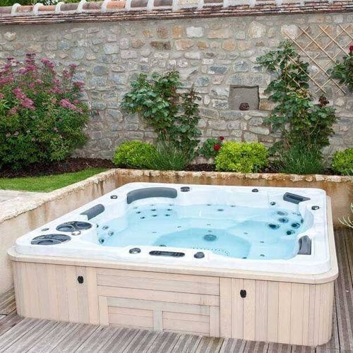 Einbau-Whirlpool - H770 - Clairazur - zum Aufstellen / quadratisch / 7 Plätze