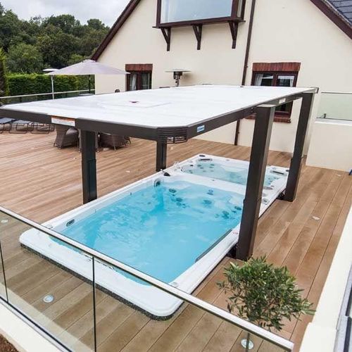 Swim Spa / einbaufähig - 19DT - Clairazur - zum Aufstellen / rechteckig / für mehrere Personen