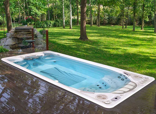 Swim Spa / einbaufähig - 16EX - Clairazur - zum Aufstellen / rechteckig / Viersitzer