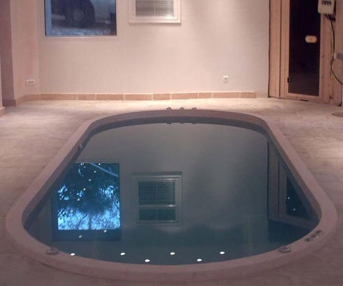 Swim Spa / einbaufähig - Plénitude 400 - Clairazur - oval / für mehrere Personen / Mosaik