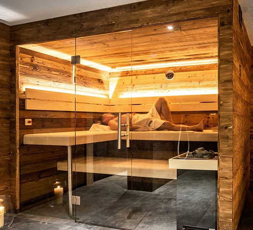 Finnische Sauna - Lambris Design Plus - Clairazur - für Privatgebrauch / Fichte / für den Innenraum