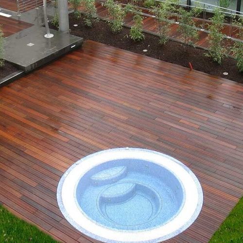 Einbau-Whirlpool - Mosaic 300 - Clairazur - kreisförmig / 9 Plätze / Mosaik