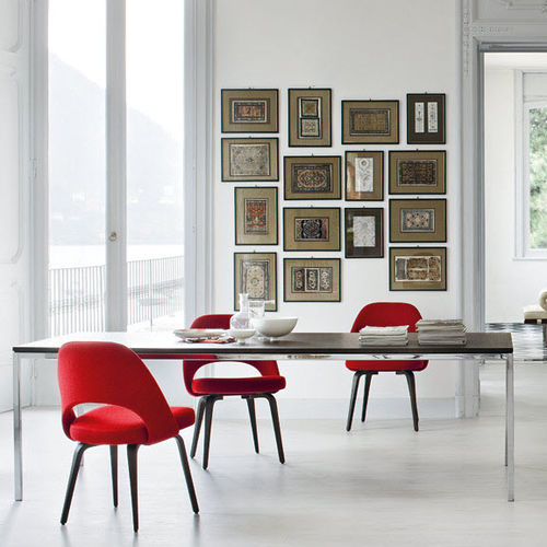 Moderner Esstisch - Knoll international - Holz / Glas / Marmor