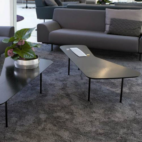 Moderner Couchtisch - Knoll international - Eiche / Nussbaum / Holzfurnier