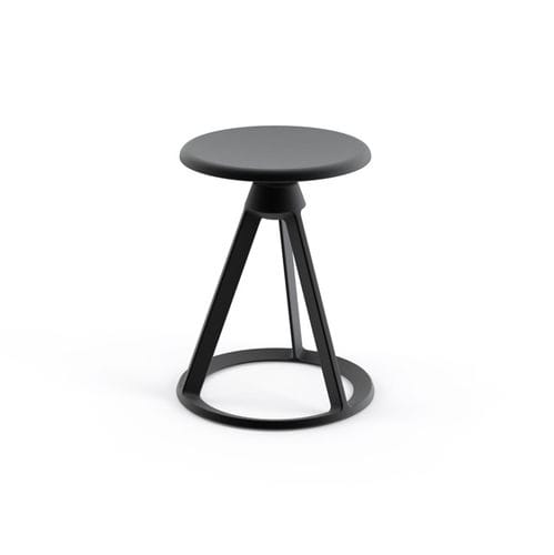 Moderner Hocker - Piton™ - Knoll international - Aluminiumguss / Gestell aus Aluminium / Gestell aus rostfreiem Edelstahl