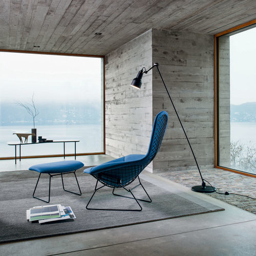 Moderner Sessel - Bertoia  - Knoll international - Stoff / Chromstahl / Metalldraht