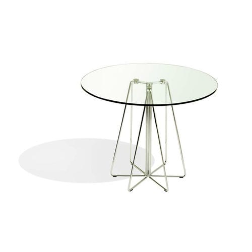 Moderner Tisch - PaperClip™ - Knoll international - Glas / Gestell aus Stahl / Gestell aus Draht