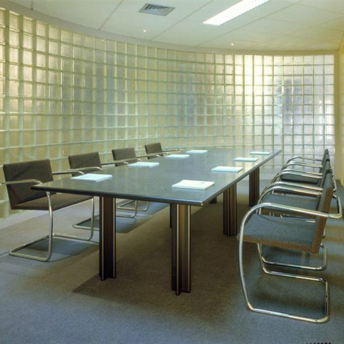 Moderner Besprechungstisch - Pascal - Knoll international - Holzfurnier / Marmor / Gestell aus Aluminium
