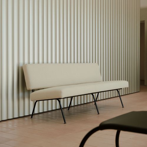 Modernes Sofa - 33 - Knoll international - Stoff / Leder / ohne Armlehnen
