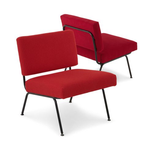Moderner Sessel - 31 - Knoll international - Stoff / Polyurethan / Chrom