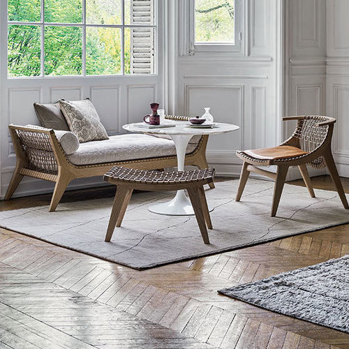 Moderner Lampentisch - Knoll international - Acryl / Aluminium / Holzfurnier